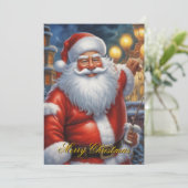 Weihnachtsklauseln Frohe Weihnachten - Neues Jahr (Stehend Vorderseite)