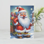 Weihnachtsklauseln Frohe Weihnachten - Neues Jahr (Stehend Vorderseite)