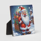 Weihnachtsklauseln Frohe Weihnachten - Neues Jahr Fotoplatte (Vorderseite)