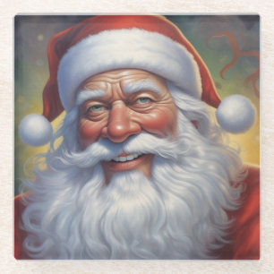 Weihnachtsklauseln Frohe Weihnachten - Neues Jahr Glasuntersetzer