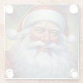 Weihnachtsklauseln Frohe Weihnachten - Neues Jahr Glasuntersetzer (Rückseite)