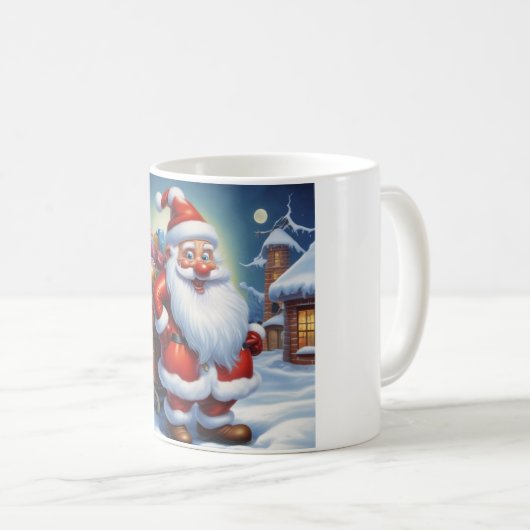 Weihnachtsklauseln Frohe Weihnachten - Neues Jahr Kaffeetasse (VorderseiteRechts)