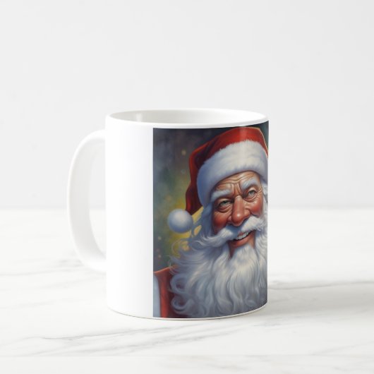 Weihnachtsklauseln Frohe Weihnachten - Neues Jahr Kaffeetasse (Vorderseite Links)