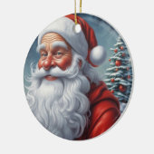 Weihnachtsklauseln Frohe Weihnachten - Neues Jahr Keramik Ornament (Links)