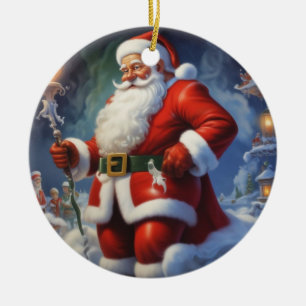 Weihnachtsklauseln Frohe Weihnachten - Neues Jahr Keramik Ornament