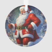 Weihnachtsklauseln Frohe Weihnachten - Neues Jahr Ornament (Rückseite)