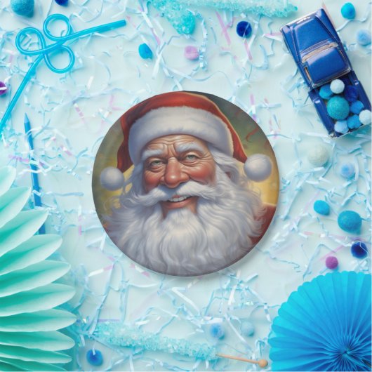 Weihnachtsklauseln Frohe Weihnachten - Neues Jahr Pappteller (Party)