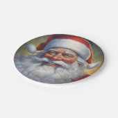 Weihnachtsklauseln Frohe Weihnachten - Neues Jahr Pappteller (Schrägansicht)