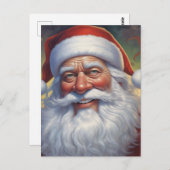 Weihnachtsklauseln Frohe Weihnachten - Neues Jahr Postkarte (Vorne/Hinten)