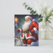 Weihnachtsklauseln Frohe Weihnachten - Neues Jahr Postkarte (Stehend Vorderseite)