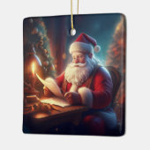 Weihnachtsklauseln Überprüfen von Wunschlisten-Buc Keramikornament (Links)