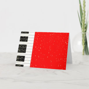 Weihnachtsklavier Feiertagskarte
