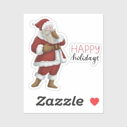 Weihnachtskleber Aufkleber (Blatt)