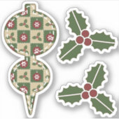 Weihnachtskleber Aufkleber (Vorderseite)