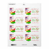 Weihnachtskleber / Etiketten im benutzerdefinierte (Vorne)