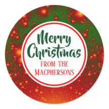 Weihnachtskleber für das festliche Fraktal (Roter 