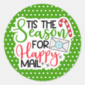 Weihnachtskleber für kleine Unternehmen Runder Aufkleber (Vorderseite)