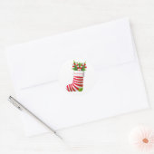 Weihnachtskleber für Strümpfe Runder Aufkleber (Umschlag)