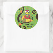 Weihnachtskleber. Personalisiere Runder Aufkleber (Tasche)