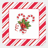 Weihnachtskleber Quadratischer Aufkleber (Vorderseite)