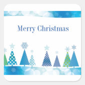 Weihnachtskleber Quadratischer Aufkleber (Vorderseite)