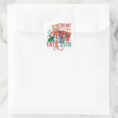Weihnachtskleber Quadratischer Aufkleber (Tasche)