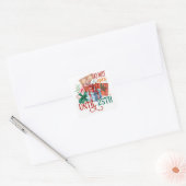 Weihnachtskleber Quadratischer Aufkleber (Umschlag)