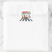 Weihnachtskleber Quadratischer Aufkleber (Tasche)