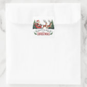 Weihnachtskleber Quadratischer Aufkleber (Tasche)