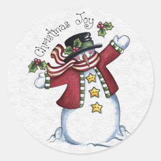 Weihnachtskleber Runder Aufkleber