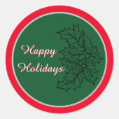 Weihnachtskleber Runder Aufkleber (Vorderseite)