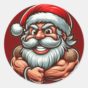 Weihnachtskleber Runder Aufkleber