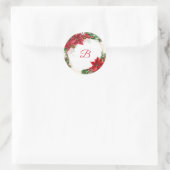 Weihnachtskleber Runder Aufkleber (Tasche)