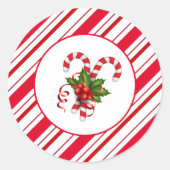 Weihnachtskleber Runder Aufkleber (Vorderseite)