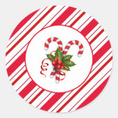 Weihnachtskleber Runder Aufkleber (Vorderseite)
