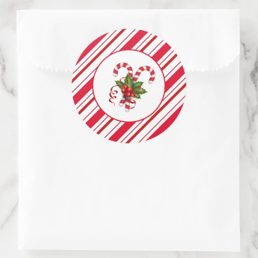 Weihnachtskleber Runder Aufkleber (Tasche)