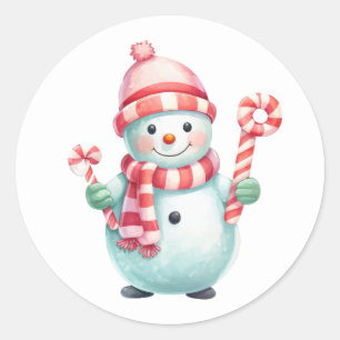 Weihnachtskleber Runder Aufkleber