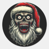 Weihnachtskleber Runder Aufkleber (Vorderseite)