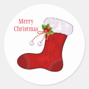 Weihnachtskleber Runder Aufkleber