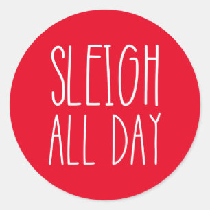 Weihnachtskleber Runder Aufkleber