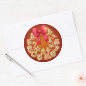 Weihnachtskleber Runder Aufkleber (Umschlag)