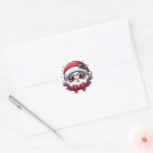 Weihnachtskleber Runder Aufkleber (Umschlag)