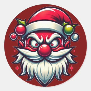 Weihnachtskleber Runder Aufkleber