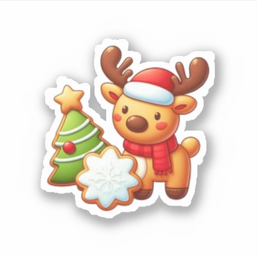 Weihnachtskleber und -marken aufkleber (Vorderseite)