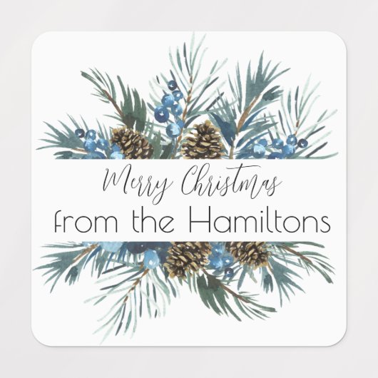 Weihnachtskleber von Evergreen Etiketten (Design 1)