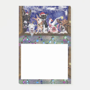 Weihnachtsklebrige Notizen Funny Farm Animal Party