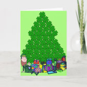 Weihnachtsklee Feiertagskarte (Vorderseite)