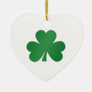 WeihnachtsKleeblatt Keramikornament