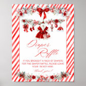 Weihnachtskleidung Baby Dusche Windelwanne Raffel Poster (Vorne)