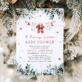 Weihnachtskleidung eine lustige kleine Babydusche Einladung